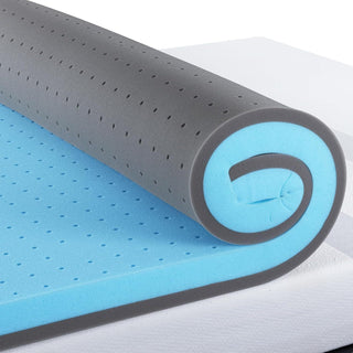 Sunvega 2 Inch Gel Infused Cooling Memory Foam Queen Mattress Topper for Pressure Relief