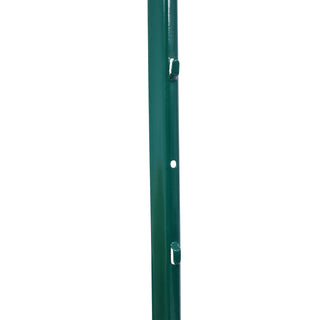 Sunvega Heavy Duty Steel Fence Post with U-Channel and Anchor Plate 5Pack