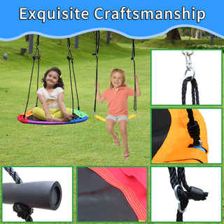 Sunvega Heavy Steel Based A-Frame Kids Swing Set with 2 Seats for Backyard Outdoor