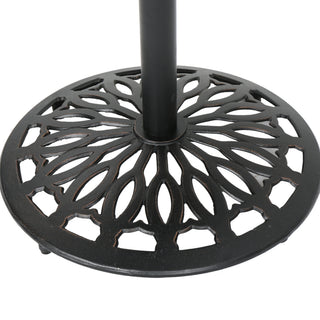 Sunvega Traditional Swivel Aluminum Bar Stool with Diamond Lattice Design