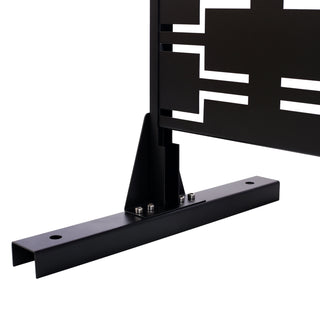 Sunvega Freestanding Metal Privacy Screen 76H x 48W for Outdoor & Indoor Use