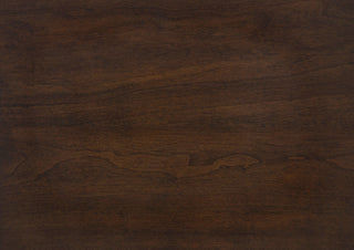 Sunvega Traditional Cherry Finish Wooden Side Chairs with Gray Textured Fabric Upholstery