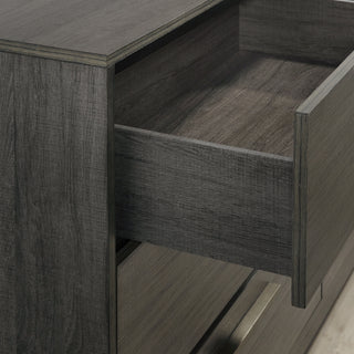 Sunvega Ioana Antique Grey Finish 3-Piece Wood Bedroom Set with Two Nightstands