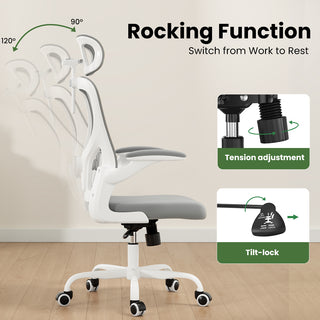Sunvega Ergonomic Office Chair with Adjustable Headrest and Lumbar Support for Home Office