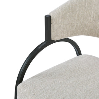 Sunvega Modern Upholstered Dining Chairs With Sturdy Metal Legs Set of 2