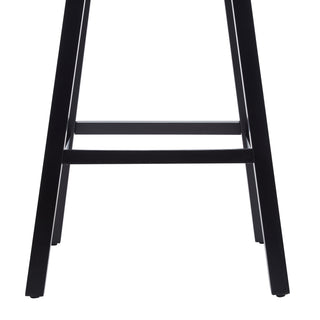 Sunvega 360 Swivel Upholstered Counter Stools Set of 2 with Backrest and Footrest