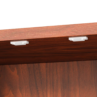 Sunvega 72 Inch Tall Kitchen Pantry Cabinet with Fluted Wood Doors and 6 Shelves
