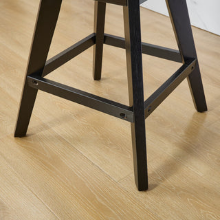 Sunvega Swivel Velvet Barstools with Button Tufted Back and Chrome Nailhead Trim
