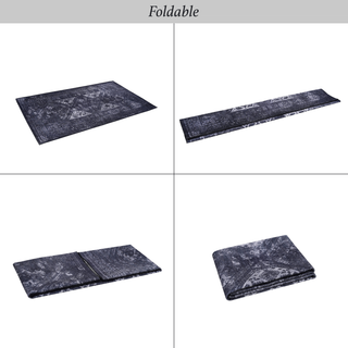 Sunvega Machine Washable Low-Pile Non-Slip Area Rug for Living Room Bedroom Kitchen