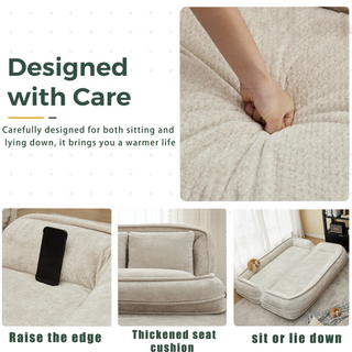Sunvega Double Human Dog Bed Loveseat with 5 Adjustable Positions and Plump Pillow