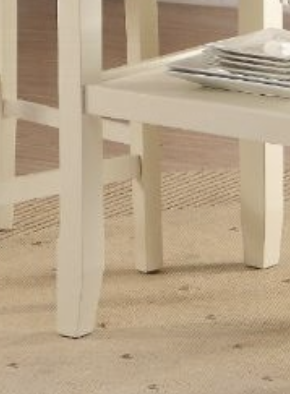 Sunvega Wooden Counter Height Table with 2 Drop Leaves and Stemware Storage Rack