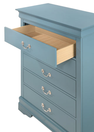 Sunvega Teal Storage Chest With Traditional Design For Classic Home Decor