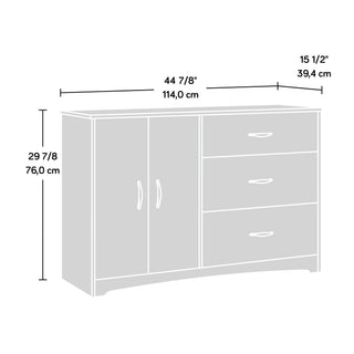 Sunvega Brown Finish Dresser with Ample Storage Space and Smooth Gliding Drawers