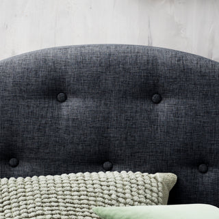 Sunvega Mid-Rise King Upholstered Headboard with Button Tufting and Modern Elegant Design