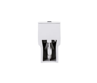 Sunvega Light Grey Elongated One-Piece Toilet with Dual Flush and Soft Closing Seat