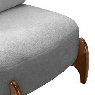Sunvega Modern Solid Wood Leisure Chair with Soft Seat and Backrest for Living Room or Bedroom