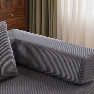 Sunvega Convertible Foldable Sofa Bed with Pillow Back Support Armrest for Living Room
