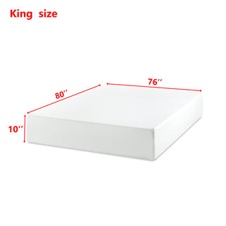 Sunvega Twin Green Tea Memory Foam Mattress Fiberglass Free in a Box