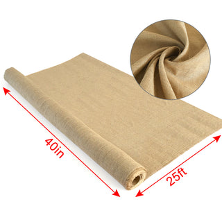 Sunvega Natural Burlap Fabric Roll for Garden Protection Weed Barrier and Tree Wrap