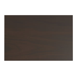 Sunvega Tobacco Brown Solid Pine Wood Nightstand with Two Drawers and Open Shelf