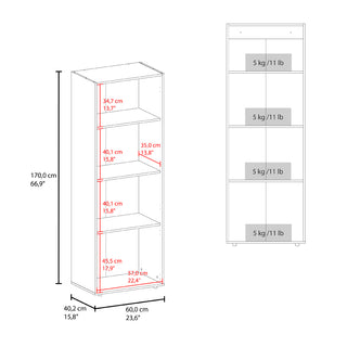 Sunvega White Three-Door Armoire with Three Shelves for Bedroom