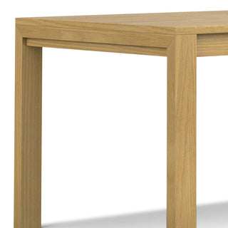 Sunvega Handcrafted Solid Wood Oak Veneer Dining Table for 6 People