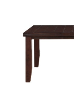 Sunvega Tufted Black PU Upholstered Wood Bench with Espresso Finish