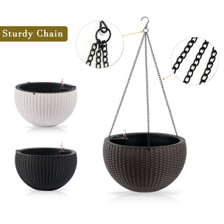 Sunvega 2 Pack Tall 21.7 Inch Crack-Resistant UV-Resistant Matte Planter Box for Indoor Outdoor