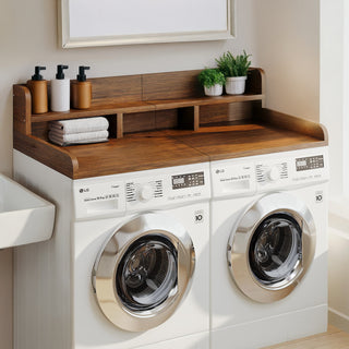 Sunvega Waterproof MDF Washer Dryer Countertop with Non-slip Pads and High Edge