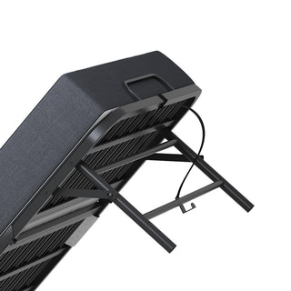 Sunvega 75-Inch Extra Long Folding Bed for Tall People with 5-Inch Memory Foam Mattress