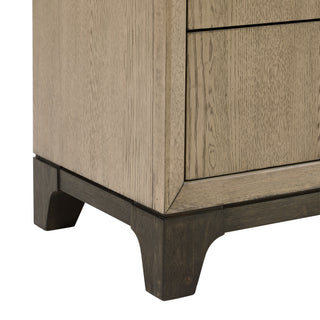 Sunvega Caramel and Cocoa 6-Drawer Chest with Metal Glides for Bedroom Storage