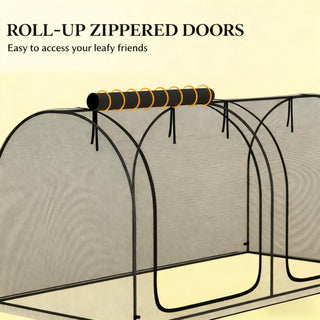 Sunvega Plant Protection Tent with Two Zippered Doors, Storage Bag, and Ground Stakes