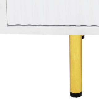 Sunvega Wall Mounted Floating 80 Inch TV Stand with LED Lights and Charging Station