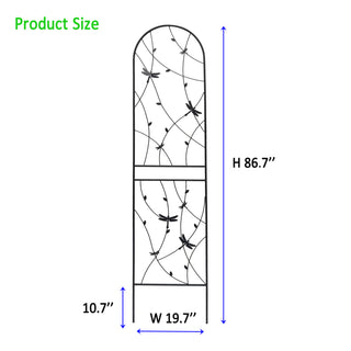 Sunvega 2 Pack 71" x 19.7" Rustproof Metal Garden Trellis for Climbing Plants