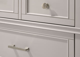 Sunvega 6 Drawer Gray Dresser with Transitional Design and Custom Hardware