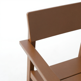 Sunvega Modernist HDPE Outdoor Garden Armchairs with Backrest in Your Choice of Color