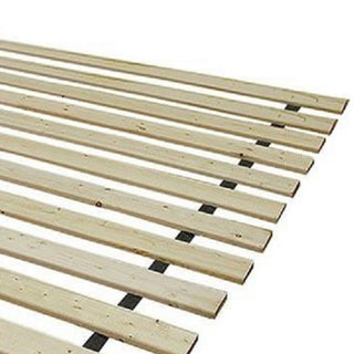 Sunvega King Bed Slats Kit in Unfinished Natural Wood Finish Sanded Smooth