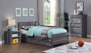 Sunvega Gunmetal 1-Door Chest with Container Lock and Metal Shelves