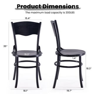 Sunvega Solid Wood Dining Chairs Set of 2 Fully Assembled for Dining Room and Living Room