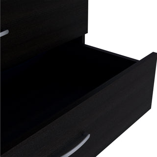Sunvega Wengue Wood Three Drawers Dresser Easy To Assemble Pressed Wood