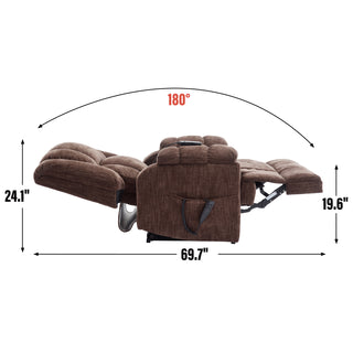 Sunvega Dual Motor Lift Recliner Chair with Massage Lumbar Heat and Power Remote