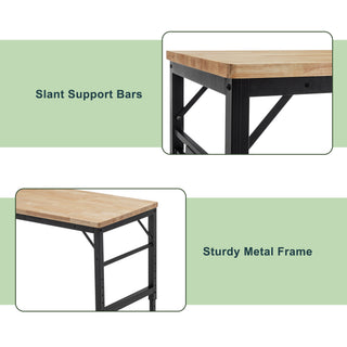 Sunvega 60" Adjustable Height Workbench with Power Outlets and 2000 LBS Capacity