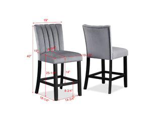 Sunvega Transitional Dining Table with Faux White Marble Top and Black Wood Base