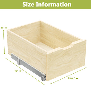 Sunvega Pull Out Cabinet Organizer with Full Extension Rail Slides for Kitchen Pantry