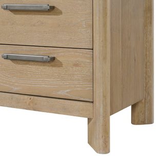 Sunvega Light Brown Contemporary Side Server with Easy Assembly and Care