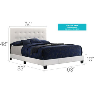 Sunvega Twin Bed Frame in Crisp White for Compact Living Areas