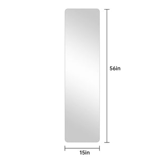 Sunvega High Quality 5mm Silver Explosion-Proof Glass Frameless Round Corner Mirror