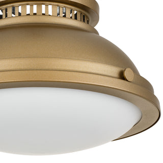 Sunvega Polished Brass Flush Mount Light for Entryways and Bedrooms