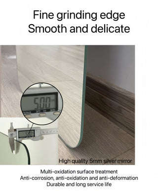 Sunvega High Quality 5mm Silver Explosion-Proof Glass Wall-Mounted Makeup Mirror