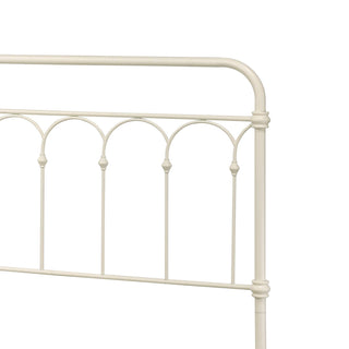 Sunvega Elegant Spindle Design Full Bed with Sturdy Metal White Finish